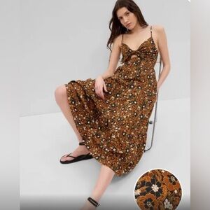 Gap Tie Front cut out maxi dress